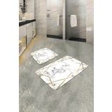 Gold Prizma Banyo Halısı Klozet Takımı Paspas Seti BS323