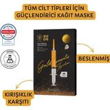 Gold Propolis Yüz Maskesi Altın ve Arı Sütü Özlü Yoğun Nemlendirici Besleyici Tekli Paket