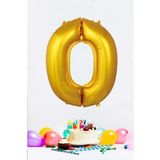 Gold Rakam Folyo Balon Gold Sayı Balonlar 16 inç 40 cm