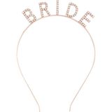 Gold Renk Bekarlığa Veda Kristal Taş Bride Tacı Ithal 16X10 cm