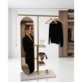 Gold Renk Dilsiz Uşak Ayna - Siyah - 170X100