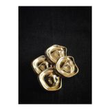 Gold Renk Parlak Metal Ceket Ve Kaban Düğmesi 4 Adet 38 Mm 60 Boy