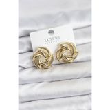 Gold Renk Pirinç Keskin Sarmal Model Kadın Küpe