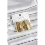 Gold Renk Pirinç Vintage Esintili Statement Küpe - Lisinya