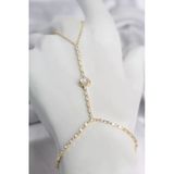 Gold Renk Pirinç Zirkon Taşlı Model Şahmeran
