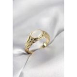 Gold Renk Vintage Model Kadın Yüzük - Tj-Byk4019