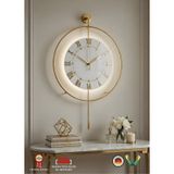 Gold - Royal Kadran Exclusive - Pilli Led - 3 Pil İle Gelir - Modern Metal Duvar Saati