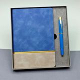 Gold Şeritli M.i Defter Ve Kalem Seti
