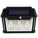 Gold Silver 15W Güneş Enerjili Sensörlü Armatür 18650 Li Pil 1800MAH - 3000K - Günışığı