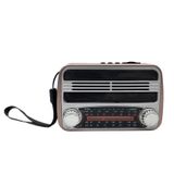 Gold Silver GS-1305 Nostaljik Bluetoothlu Müzik Kutusu,3 Band Radyo, Usb, Sd, Mp3 Player Rt-310Bt