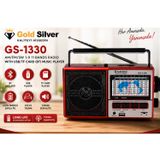 Gold Silver Gs-1330 Nostaljik Tasarımlı 11 Bant Şarjlı Radyo