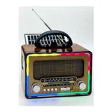 Gold Silver GS-1375 Klasik Retro Solar Enerjili , Nostalji Bluetooth/usb/sd/ Radyo Mp3 Player Müzik Kutusu