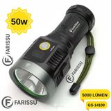 Gold Silver Gs-14100 50W 5000 Lümen Profesyonel Şarjlı El Feneri