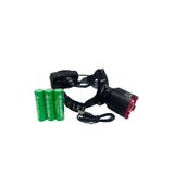 Gold Silver Gs-2090 40w 4000 Lümen Zoomlu Şarjlı Led Kafa Lambası Feneri 3 Pilli 9600 Mah Siyah