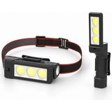Gold Silver GS-225 3 LED USB Şarjlı Çok Fonksiyonlu Kafa Feneri Nemere - 1 - Renkli
