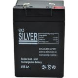 Gold Silver GS-2621 Fenere Uyumlu Akü 4V8AH Akü Goldsilver GS2621 Uyumlu Akü 4 Volt 8AMPER Bakımsiz Kuru Tip 4V8AH Akü El Feneri