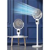 Gold Silver GS-289 Şarj Edilebilir Ayaklı LED Işıklı Fan Vantilatör - Beyaz
