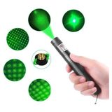 Gold Silver YF-303 Şarjlı Anahtar Emniyetli Yeşil Lazer Pointer 1000MW Yüksek Güçlü Lazer Işaretçisi 15KM Etkili - Siyah