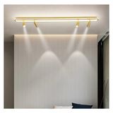 Gold Spotlu Oval 120X16CM 3000K Işık Rengi, Kuamndalı LED Tavan Lambası,oval Avize,modern Aydınlatma,dekoratif Işık