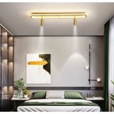 Gold Spotlu Oval 60X16CM 3000K Işık Rengi, Kuamndalı LED Tavan Lambası,oval Avize,modern Aydınlatma,dekoratif Işık