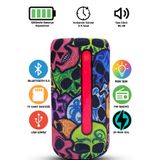 Gold Step Taşınabilir Bluetooth Ses Sistemi / 20Watt / 85dB / SD Kart / USB / FM Radyo / RGB Işık / 1200 mAh