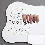 Gold Tırnak Sticker Tırnak Etiketi Nail 2182G