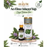 Gold Vital Acı Elma (Adaçayı) Yağı – %100 Doğal Saf Adaçayı Yağı, Uçucu Bitkisel Yağ ve Aromaterapi Yağı (Sage Oil) 20 ml