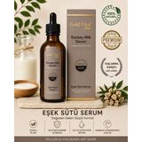 Gold Vital Eşek Sütü Serumu – Kolajen ve Hyaluronik Asit İçeren Yüz Serumu, Nemlendirici Cilt Bakım Serumu Yaşlanma/kırışıklık Karşıtı 100 ml
