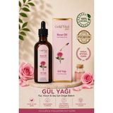 Gold Vital Gül Yağı – Kolajen ve Hyaluronik Asit İçeren Yüz , Cilt , Saç ve Vücut Bakım Yağı, Rose Oıl 100 ml