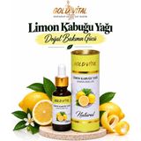 Gold Vital Limon Kabuğu Yağı – %100 Doğal Saf Limon Kabuğu Yağı, Uçucu Bitkisel Yağ ve Aromaterapi Yağı (Lemon Peel Oil) 20 ml