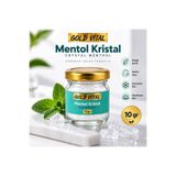 GOLD VİTAL PLUS Gold Vital Saf Kristal Mentol 10g. | Pure Crystal Menthol | Katkısız & Doğal Sauna, Hamam, Buhar Banyosu