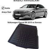 Gold Volkswagen Passat B8 2015 ve Sonrası 3D Bagaj Havuzu - Siyah