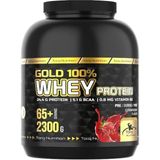 Gold Whey Protein Çilek Aromalı 2300 gr - Standart