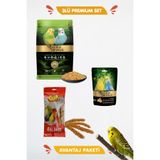 Gold Wings 3lü Premium Set - Dal Darı Premium Muhabbet Yemi ve Yumurtalı Kuş Maması Besin Seti