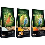 Gold Wings Premium Muhabbet Kuşu Için Kum+Mama+Kondisyon