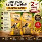 Gold Wings Sade Yem (Aspur) 2'li Ekonomik Fırsat Paketi – Kuş Yemi