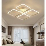 Gold Yonca 60X60CM 3000K Işık Rengi, Kuamndalı LED Tavan Lambası,oval Avize,modern Aydınlatma,dekoratif Işık