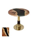 Gold Yuvarlak Masa Çap 60Cm - (Werzalit, Wermodin Ve Allzalit Tabla) - Epoxy