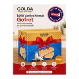 GOLDA Sütlü Vanilya Kremalı Gofret 800gr HORON TOPTAN