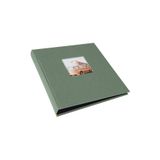 Goldbuch Anı Defteri Keten Kapaklı Fotoğraf Albümü Yapıştırmalı - 30x31 cm 60 Siyah Sayfa – Almanya Üretimi