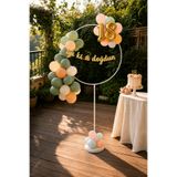 GOLDCENTER Daire Balon Standı-Yuvarlak Ayaklı Süsleme Standı 160cm