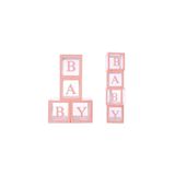 GOLDCENTER Pembe Şeffaf Balon Kutusu BABY Yazılı 25x25 Cm