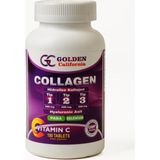Golden California Hidrolize (Balık,tavuk,sığır) Tip 1-2-3 Hyaluronic Asit Vitamin C Paba Selenium 180 Tablet