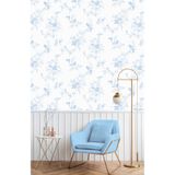 Golden DUVAR KAĞIDI-BORDÜR Çiçek Desen Nonwoven Silinebilir 5.2m² Dekoratif Duvar Kağıdı