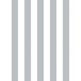 Golden DUVAR KAĞIDI - BORDÜR Çizgili Desen Soft Renkler Nonwoven 5,2m² Silinebilir Duvar Kağıdı - 53 x 1000 cm - Gri - Beyaz