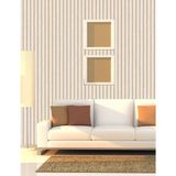Golden DUVAR KAĞIDI - BORDÜR Silinebilir /temizlenebilir Ahşap Çıta Görünümlü 5.2m² Nonwoven Dekoratif Duvar Kağıdı - 53 x 1000 cm - Krem - Altın