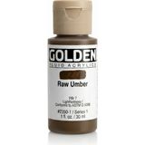 Golden Fluid Akrilik Boya 30 ml Seri 1 Raw Umber - Çok Renkli