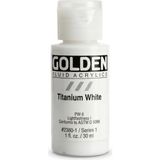 Golden Fluid Akrilik Boya 30 ml Seri 1 Titanium White - Çok Renkli