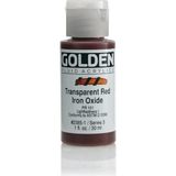 Golden Fluid Akrilik Boya 30 ml Seri 3 Transparent Red Iron Oxide - Çok Renkli