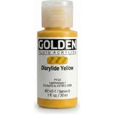 Golden Fluid Akrilik Boya 30 ml Seri 6 Diarylide Yellow - Çok Renkli
